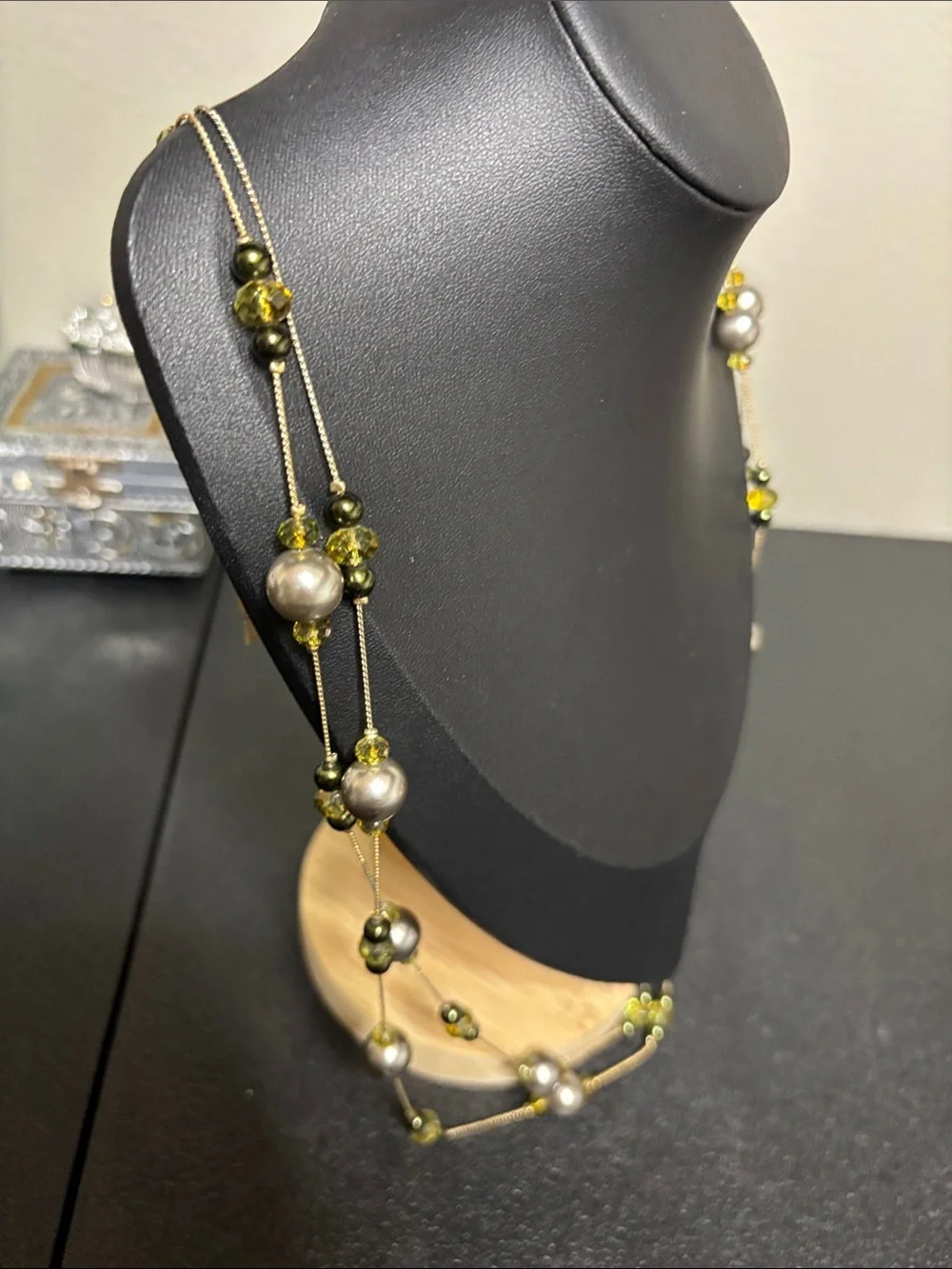 NWT Station Faux Pearl Long Beaded Necklace